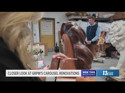 INSIDE LOOK | GRPM's iconic carousel animals hand-painted ahead of reopening