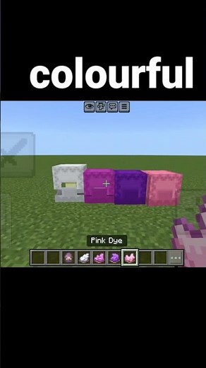 Minecraft Shulker Box Color Trick You Need! 💜🤍 #shorts