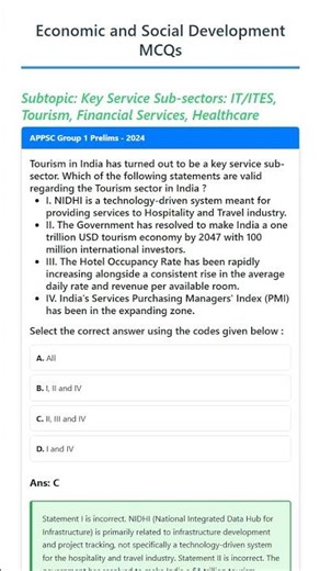 Key Service Sub-sectors: IT/ITES, Tourism, Financial Services, Healthcare