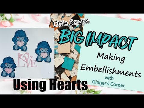 DIY Embellishment Making from Scraps #diyembellishments #scrapbookingideas