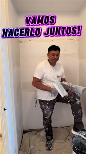 Vamos hacerlo juntos.#drywall #fblifestyles #painting #topfans