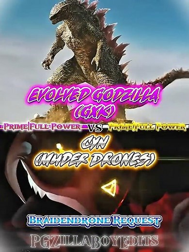 Evolved Godzilla (GXK) Vs CYN (Murder Drones) #godzillaxkongthenewempire #murderdrones