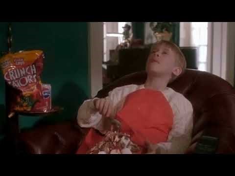 HOME ALONE "EATING JUNK & WATCHING RUBBISH" MOVIE SCENE