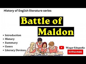 Battle of Maldon | battle of Maldon poem summary | history of English literature | Anglo Saxons