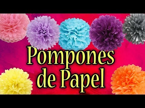 Paper Pom Poms | 4 Different Ways to Make Them 😍