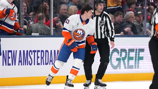 NY Islanders' Mathew Barzal receives a $5k fine for his slash on Mason Marchment