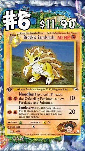 TOP 10 SANDSLASH POKEMON CARDS!