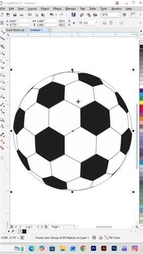 Create a Football Design in Coreldraw #shorts #youtubeshorts #design #graphicdesign #trendingreels
