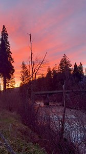 Tonight we had another fantastic sunset. Blue River, Blue River Bridge. | McKenzie River Drone Photography