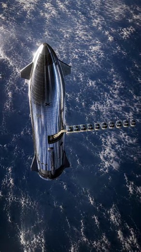 Starship v3 grabado desde el espacio, despliegue de satélites #spacex #starship #starlink #satelites #StarshipV3