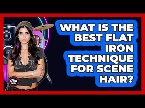 What Is The Best Flat Iron Technique For Scene Hair? - Alt Scene Guru