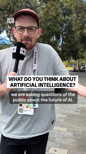 9.2K views · 41 reactions | How do you feel about artificial intelligence? Technology reporter Jackson Ryan hit the streets to find out 烙 #AI #Technology #Science #ScienceFriction | ABC Science | Facebook