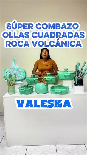 🔥 ¡ELEGANCIA Y COLOR PARA TU COCINA! 🔥 Llegó el SUPER COMBAZO VALESKA de 33 piezas en ROCA VOLCÁNICA 💎 ¡Todo lo que necesitas en un solo lugar! ✨ Lo más destacado: ✅ Olla GRANDE 12 L – para pachamanca, sopas y guisos 🍲 ✅ Olla 7 L Olla 5 L – antiadherentes, alta densidad 🔥 ✅ Sartén flit y sartén plancha para carnes y pollitos 🥩🍗 ✅ Cacerola N°28 para frituras perfectas 🍳 ✅ Tetera silbadora 5 L anti sarro ☕ ✅ Ollita 3 L con asas protectores (apta horno) 🍲 ✅ Juego de cucharones de silicona 
