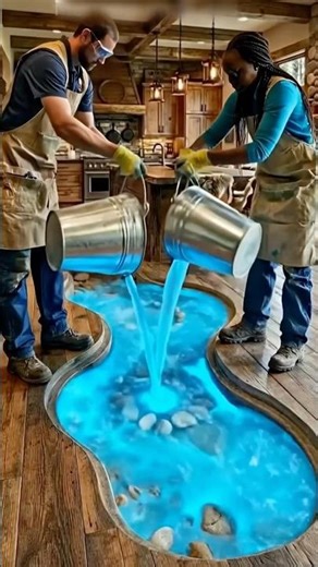 Luxury home interior with a swimming pool. #luxury #home #interiordesign #interior #usa