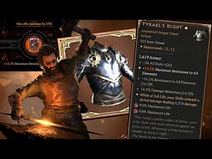 Tyrael's Might Greater Affix with 12/12 masterworking Perfect Diablo 4 - Season 4