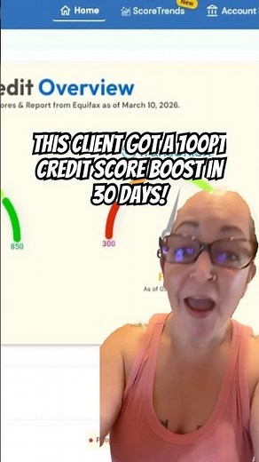 Get a 100pt credit score increase in 30 days like he did!