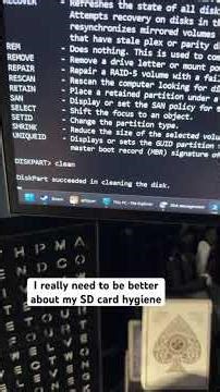 ￼ I stole my flipper SD card for my 3D printer and my new SD card can’t be read. ￼Diskpart and done