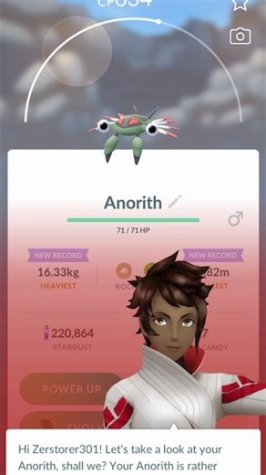 Pokémon GO Catching a 3 star Anorith 🤯 #treding #pokemongo #viral #pokemon #youtubeshorts #popular