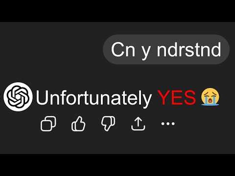 I Typed Like My Keyboard Was Broken… ChatGPT Still Understood