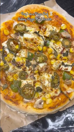 Pizza from Scratch in Oven 🍕 | Soft & Cheesy Recipe
