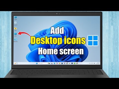 How to add desktop icons on home screen windows 11
