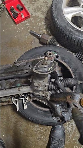 easiest way to change ford focus or escape electric power steering rack and pinion #steering #ford
