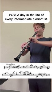 100% Hard for Every Intermediate Clarinetist | Poulenc Clarinet Sonata #clarinet