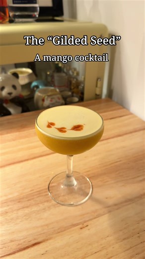 The “Gilded Seed” I am back with my second of three mango cocktails. For this drink, I built it using three “flavor buddies”, mango, almond, and apricot. Mango and almond are big time flavor buddies, which is something I learned while researching, and since almond and apricot come from the same botanical family it only made sense that they would all work together. Thankfully, my assumption was correct, and now we have a wonderful tropical cocktail to enjoy! To make the mango really stand out, I