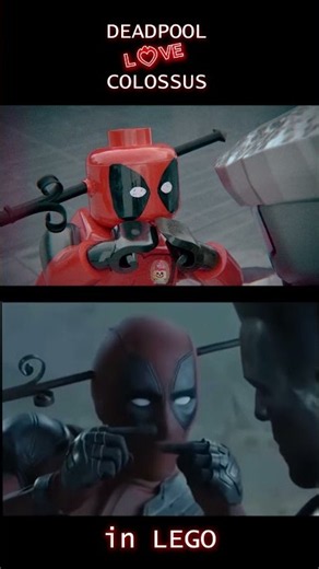 Deadpool Loves Colossus in LEGO | Lego Deadpool |#shorts #lego #deadpool #marvel #comics #animation