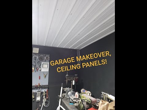 Garage Makeover Part 8-Ceiling Panels