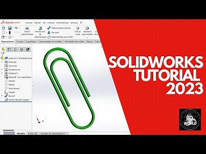 ✅ Tutorial SolidWorks 2023 | Ejercicio | Saliente / Base barrido