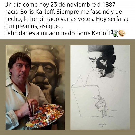 A Boris Karloff🧟‍♂️🎨 | Jose Luis Lopez Saura