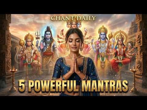 5 Most Powerful Mantras| Wealth, Protection & Success | Shiva, Hanuman, Durga, Gayatri, Vishnu