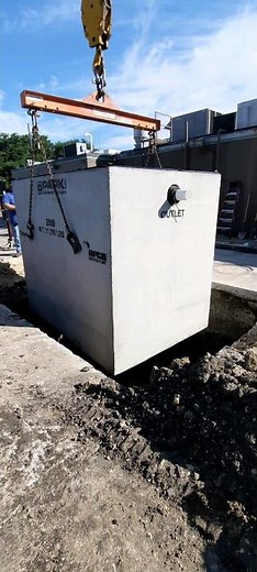 installing a new grease trap!#concrete