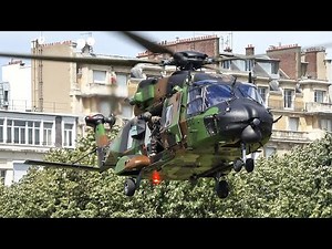 Military helicopter in Paris | Airbus Helicopters NH90 (NH Industrie) & AS332 Super Puma