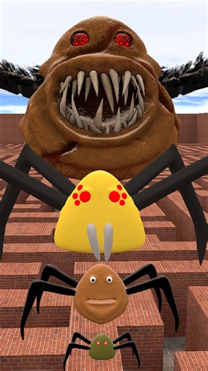 WHO IS IT GUESS! ALL SIZE ALL 3D Pou Bou's Revenge in BIG MAZE #gmod #shorts