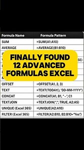 12 Advanced Excel Formulas You MUST Know in 30 Seconds!