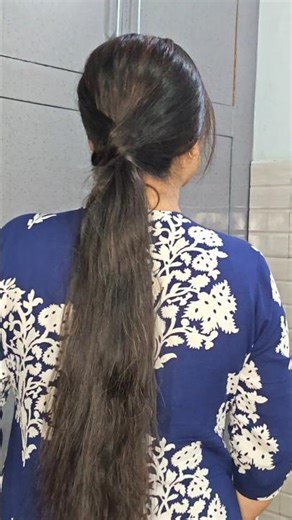 Easy ponytail hairstyle #hairstyle #hair #shorts #beauty #youtubeshorts