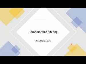 Homomorphic Filter