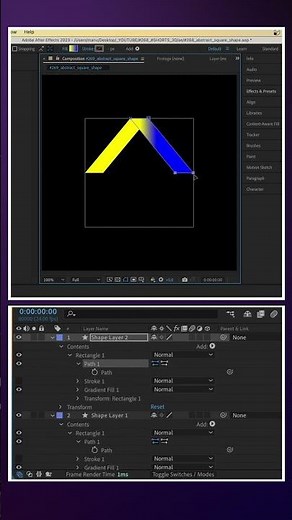 Abstract Square Shape in After Effects | Tutorial