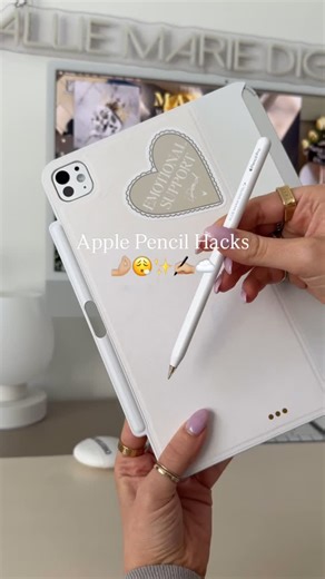 Allie Marie Digital on Instagram: "Here are some Apple Pencil tips and tricks that I use constantly! The last two are specific to the Apple Pencil Pro. Let me know if you want more! 🫶🏼 iPad Pro M4 11” and Apple Pencil Pro • • #applepencil #applepencilpro #apple #appletips #digitalplanner #ipad #digitalplanning #productivity #applepenciltips #howto #tutorial #ipadnotes #digitalnotes #studynotes #studytips #goodnotes"