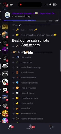 Dc in bio #sab #script #steelabrainrot #bestdc #discord