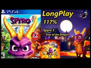 Spyro Reignited Trilogy (Spyro 3 Year of the Dragon) - Longplay 117% Walkthrough (No Commentary)