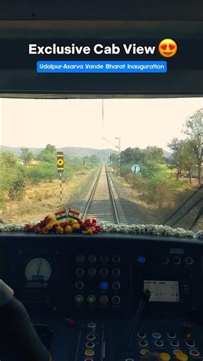 Exclusive Cab Ride in Newly Inaugurated UDZ-ASV Vande Bharat🇮🇳🔥 #vandebharatexpress #indianrailways