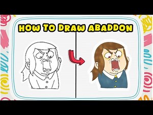 How to Draw Abaddon from Netflix's Haunted Hotel – Easy Tutorial