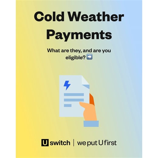 Struggling to pay your energy bills? ❄️ You may qualify for schemes like Cold Weather Payments, which offers £25 when temperatures drop below 0°C for 7 consecutive days. Learn more about this and other helpful schemes here: https://www.uswitch.com/gas-electricity/guides/cold-weather-payment/ | Uswitch