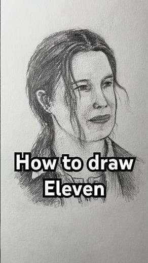 How to draw Eleven from Stranger Things! Easy! #art #eleven #strangerthings #strangerthings5