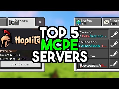 Top 5 BEST Servers For Minecraft Bedrock 1.20!