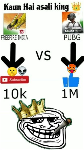 Free fire vs pubg 😎 #freefire​​​ #ffshorts​​​ #freefireshorts​ #shorts​​​ #pubgmobile​​​