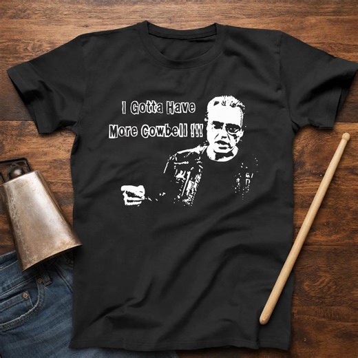 Funny Cowbell Shirt, Need More Cowbell Tee, Music Humor T-shirt, Drummer Gift, Band Geek Shirt, Rock Music Graphic Tee - Etsy
